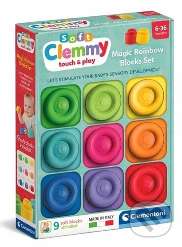 Společenská hra: Soft Clemmy Sada 9 měkkých kostek (Clementoni). Clementoni, 2026 Společenská hra: Soft Clemmy Sada 9 měkkých kostek (Clementoni). Clementoni, 2026