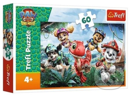 Puzzle: Puzzle Tlapková patrola Dinosauří film 60 dílků (Trefl). Trefl, 2026 Puzzle: Puzzle Tlapková patrola Dinosauří film 60 dílků (Trefl). Trefl, 2026