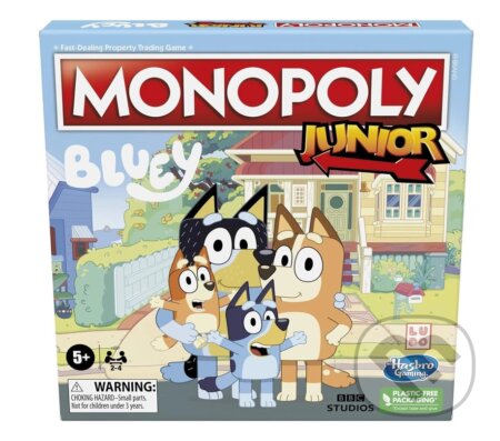 Společenská hra: Monopoly Bluey Junior (Hasbro). Hasbro, 2026 Společenská hra: Monopoly Bluey Junior (Hasbro). Hasbro, 2026