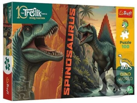 Puzzle: Puzzle Dino World Spinosaurus 100 dílků (Trefl). Trefl, 2026 Puzzle: Puzzle Dino World Spinosaurus 100 dílků (Trefl). Trefl, 2026