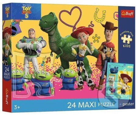 Puzzle: Puzzle Premium Plus Kids Toy Story 5 Hračky a přátelé MAXI (Trefl). Trefl, 2026 Puzzle: Puzzle Premium Plus Kids Toy Story 5 Hračky a přátelé MAXI (Trefl). Trefl, 2026