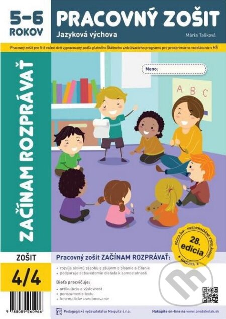 Kniha: Začínam rozprávať - Jazyková výchova (Mária Tašková). Maquita, 2026 Kniha: Začínam rozprávať - Jazyková výchova (Mária Tašková). Maquita, 2026