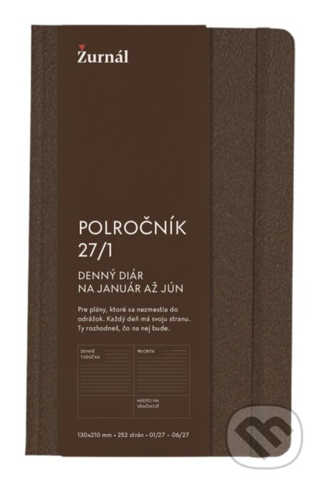 Kniha: Polročník 27/1 - hnedý (Žurnál). Žurnál, 2026 Kniha: Polročník 27/1 - hnedý (Žurnál). Žurnál, 2026