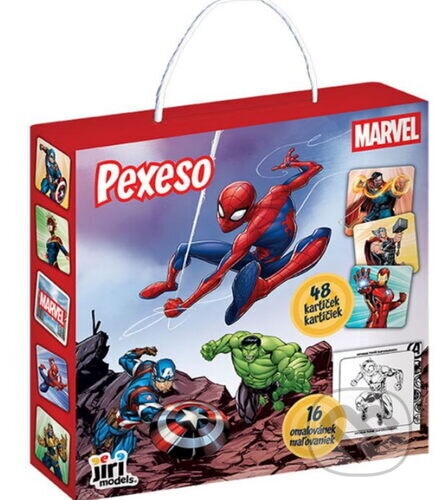 Kniha: Pexeso v krabičce s omalovánkou Marvel (neuvedený autor). Jiří Models, 2026 Kniha: Pexeso v krabičce s omalovánkou Marvel (neuvedený autor). Jiří Models, 2026