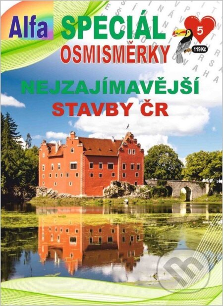 Kniha: Osmisměrky speciál 5/2026 - Nejzajímavější stavby ČR (Alfasoft). Alfasoft, 2026 Kniha: Osmisměrky speciál 5/2026 - Nejzajímavější stavby ČR (Alfasoft). Alfasoft, 2026