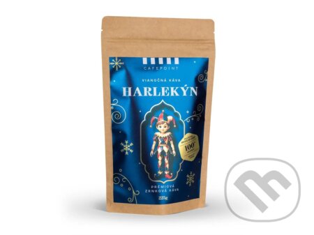 Kávy a čaje: Cafepoint Harlekýn 225g, zrnková káva (Cafepoint). Cafepoint, 2026 Kávy a čaje: Cafepoint Harlekýn 225g, zrnková káva (Cafepoint). Cafepoint, 2026