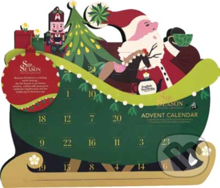 Kávy a čaje: SANTA SLEIGH ADVENT CALENDAR (English Tea Shop). English Tea Shop, 2026 Kávy a čaje: SANTA SLEIGH ADVENT CALENDAR (English Tea Shop). English Tea Shop, 2026
