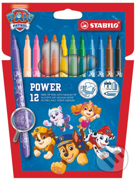 Vláknová fixka - STABILO power PAW Patrol - 12 ks súprava - s potlačou PAW Patrol (STABILO). STABILO, 2026 Vláknová fixka - STABILO power PAW Patrol - 12 ks súprava - s potlačou PAW Patrol (STABILO). STABILO, 2026