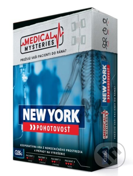 Společenská hra: Medical Mysteries - Pohotovosť New York (Albi). Albi, 2026 Společenská hra: Medical Mysteries - Pohotovosť New York (Albi). Albi, 2026