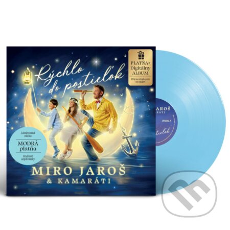 Hudební CD: Miro Jaroš: Rýchlo do postieľok (bledomodrý vinyl) (Galgan music). Galgan music, 2026 Hudební CD: Miro Jaroš: Rýchlo do postieľok (bledomodrý vinyl) (Galgan music). Galgan music, 2026
