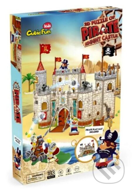 Puzzle: Puzzle 3D Pirátsky hrad 183 dielikov (CubicFun). CubicFun Puzzle: Puzzle 3D Pirátsky hrad 183 dielikov (CubicFun). CubicFun