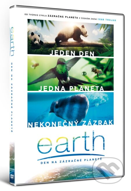 Film: Earth: Den na zázračné planetě (Lixin Fan, Peter Webber a Richard Dale) (DVD). Hollywood, 2018 Film: Earth: Den na zázračné planetě (Lixin Fan, Peter Webber a Richard Dale) (DVD). Hollywood, 2018
