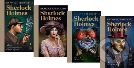 Kniha: Sherlock Holmes (kolekcia 1-4) (Arthur Conan Doyle), 2018 Kniha: Sherlock Holmes (kolekcia 1-4) (Arthur Conan Doyle), 2018
