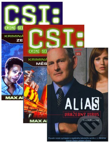 Kniha: CSI: Kriminálka Las Vegas - Město hříchu + Alias - Vražedný virus + CSI: Las Vegas - Ze záhrobí (komplet) (Jota). Jota, 2007 Kniha: CSI: Kriminálka Las Vegas - Město hříchu + Alias - Vražedný virus + CSI: Las Vegas - Ze záhrobí (komplet) (Jota). Jota, 2007