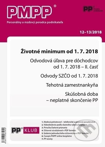 PMPP 12-13/2018 (Poradca podnikateľa). Poradca podnikateľa, 2018 PMPP 12-13/2018 (Poradca podnikateľa). Poradca podnikateľa, 2018
