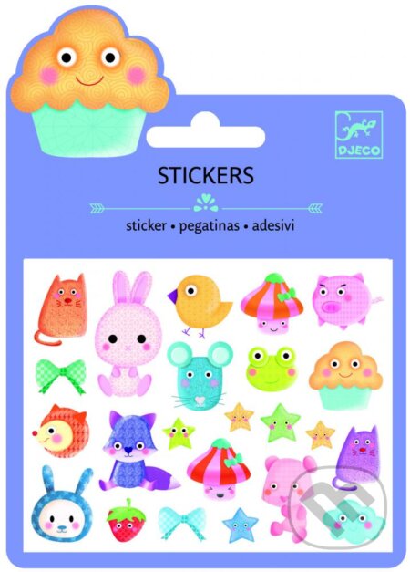 Spoločenská hra: Minisamolepky Kawaii zvieratká (Djeco). Djeco, 2018 Spoločenská hra: Minisamolepky Kawaii zvieratká (Djeco). Djeco, 2018