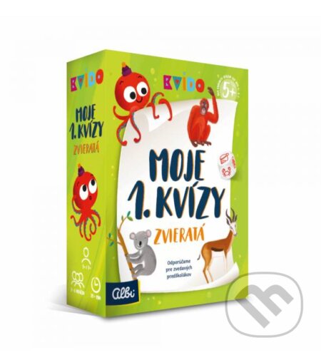 Spoločenská hra: Kvído Moje prvé kvízy Zvieratá (Albi). Albi, 2018 Spoločenská hra: Kvído Moje prvé kvízy Zvieratá (Albi). Albi, 2018