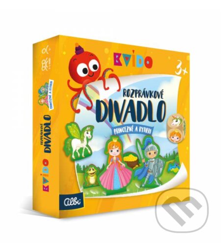 Spoločenská hra: Kvído Rozprávkové divadlo Princezné a rytieri (Albi). Albi, 2018 Spoločenská hra: Kvído Rozprávkové divadlo Princezné a rytieri (Albi). Albi, 2018