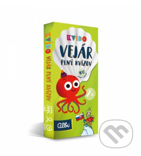 Kniha: Kvído Vejár plný kvízov (Albi). Albi, 2018 Kniha: Kvído Vejár plný kvízov (Albi). Albi, 2018