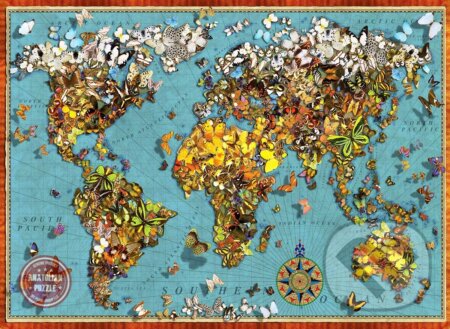 Puzzle: Butterfly World Map (Perre - Anatolian). Perre - Anatolian, 2018 Puzzle: Butterfly World Map (Perre - Anatolian). Perre - Anatolian, 2018