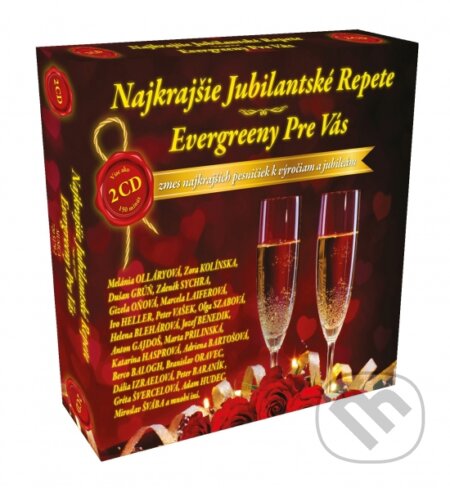 Hudobné CD: Najkrajšie jubilantské repete evergreeny pre vás (Warner Music). Warner Music, 2018 Hudobné CD: Najkrajšie jubilantské repete evergreeny pre vás (Warner Music). Warner Music, 2018