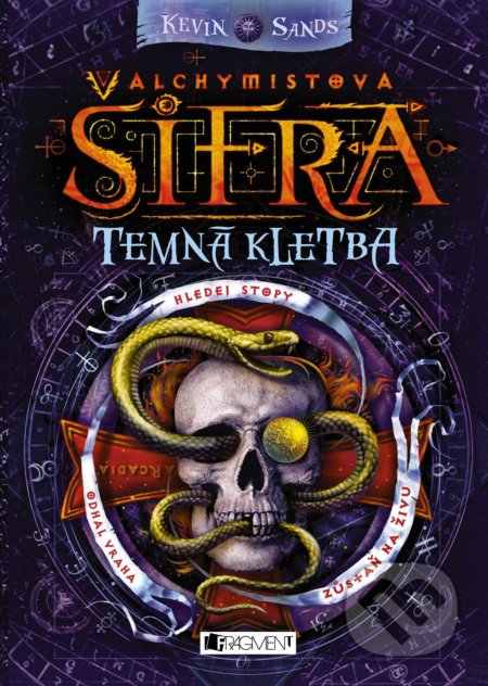 Kniha: Alchymistova šifra: Temná kletba (Kevin Sands). Nakladatelství Fragment, 2018 Kniha: Alchymistova šifra: Temná kletba (Kevin Sands). Nakladatelství Fragment, 2018