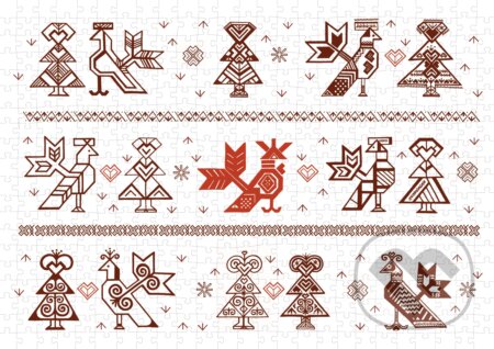 Puzzle: Nina Augustínová Šošková: Čičmany - vzťahy (Nina Augustínová Šošková). Pucle, 2018 Puzzle: Nina Augustínová Šošková: Čičmany - vzťahy (Nina Augustínová Šošková). Pucle, 2018