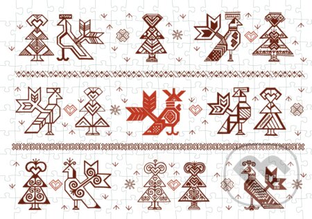 Puzzle: Nina Augustínová Šošková: Čičmany - vzťahy (Nina Augustínová Šošková). Pucle, 2018 Puzzle: Nina Augustínová Šošková: Čičmany - vzťahy (Nina Augustínová Šošková). Pucle, 2018