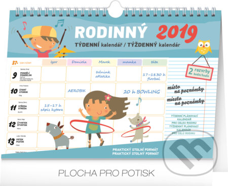 Rodinný týdenní kalendář /týždenný kalendár 2019 (Presco Group). Presco Group, 2018 Rodinný týdenní kalendář /týždenný kalendár 2019 (Presco Group). Presco Group, 2018