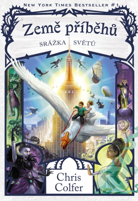 Kniha: Země příběhů: Srážka světů (Chris Colfer). Nakladatelství Fragment, 2019 Kniha: Země příběhů: Srážka světů (Chris Colfer). Nakladatelství Fragment, 2019