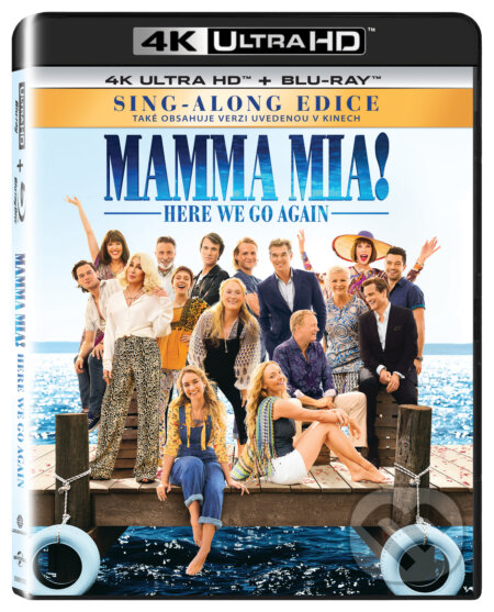 Film: Mamma Mia! Here We Go AgainUltra HD Blu-ray (Ol Parker) (UltraHDBlu-ray). Bonton Film, 2018 Film: Mamma Mia! Here We Go AgainUltra HD Blu-ray (Ol Parker) (UltraHDBlu-ray). Bonton Film, 2018