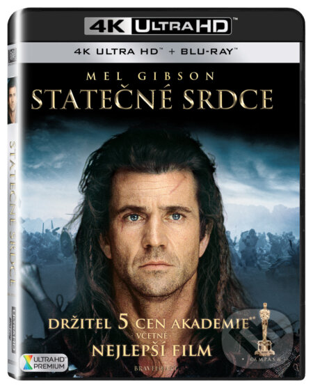 Film: Statečné srdce Ultra HD Blu-ray (Mel Gibson) (UltraHDBlu-ray). Bonton Film, 2018 Film: Statečné srdce Ultra HD Blu-ray (Mel Gibson) (UltraHDBlu-ray). Bonton Film, 2018