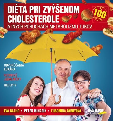 Kniha: Diéta pri zvýšenom cholesterole a iných poruchách metabolizmu tukov (Eva Blaho, Ľubomíra Fábryová a Peter Minárik). Raabe, 2018 Kniha: Diéta pri zvýšenom cholesterole a iných poruchách metabolizmu tukov (Eva Blaho, Ľubomíra Fábryová a Peter Minárik). Raabe, 2018