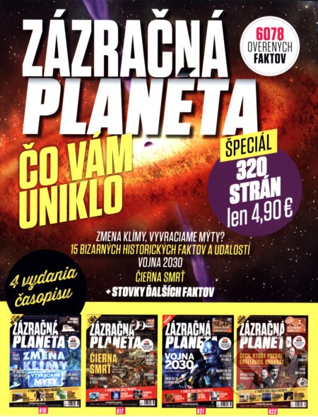 Zázračná planéta ŠPECIÁL IV (balenie 4 magazínov), Sportmedia, 2018