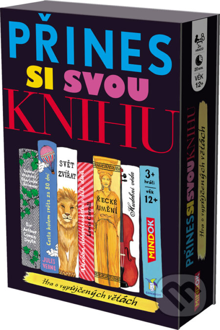 Spoločenská hra: Přines si svou knihu (Luke Nalker a Matthew Moore). Mindok, 2016 Spoločenská hra: Přines si svou knihu (Luke Nalker a Matthew Moore). Mindok, 2016