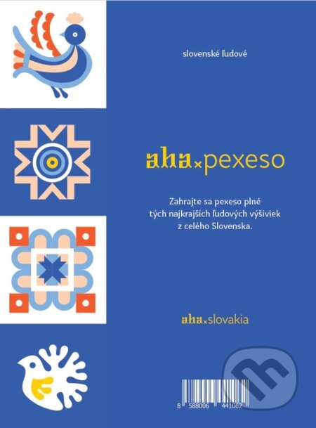 Spoločenská hra: AHA - Pexeso (Tomáš Kompaník). ahaslovakia, 2018 Spoločenská hra: AHA - Pexeso (Tomáš Kompaník). ahaslovakia, 2018