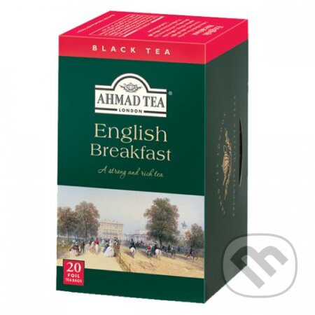 Kávy a čaje: Čierny čaj English Breakfast Tea (AHMAD TEA). AHMAD TEA, 2018 Kávy a čaje: Čierny čaj English Breakfast Tea (AHMAD TEA). AHMAD TEA, 2018