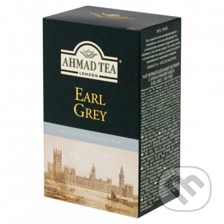 Kávy a čaje: Čierny čaj Earl Grey (AHMAD TEA). AHMAD TEA, 2018 Kávy a čaje: Čierny čaj Earl Grey (AHMAD TEA). AHMAD TEA, 2018