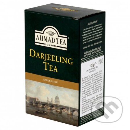 Kávy a čaje: Čierny čaj Darjeeling Tea (AHMAD TEA). AHMAD TEA, 2018 Kávy a čaje: Čierny čaj Darjeeling Tea (AHMAD TEA). AHMAD TEA, 2018