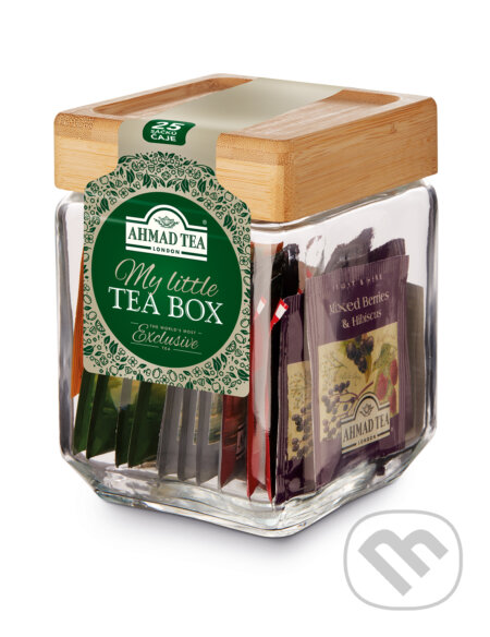 Kávy a čaje: My Little Teabox - sklenená dóza malá (AHMAD TEA). AHMAD TEA, 2018 Kávy a čaje: My Little Teabox - sklenená dóza malá (AHMAD TEA). AHMAD TEA, 2018