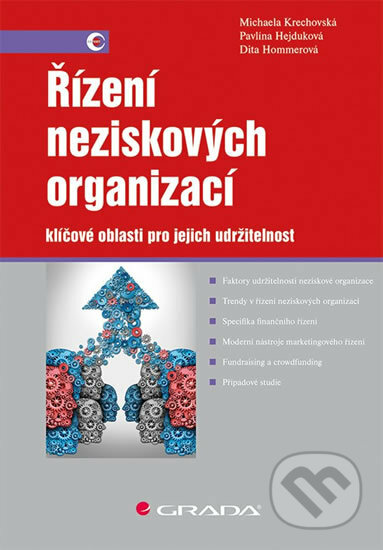 Kniha: Řízení neziskových organizací (D. Hejduková a P. Krechovská M. Hommerová). Grada, 2018 Kniha: Řízení neziskových organizací (D. Hejduková a P. Krechovská M. Hommerová). Grada, 2018