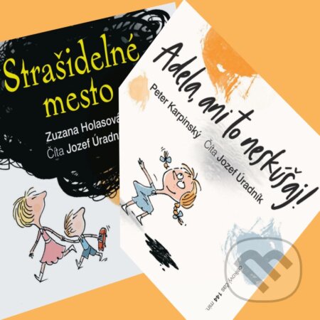 Audiokniha: Strašidelné mesto + Adela, ani to neskúšaj! (Peter Karpinský a Zuzana Holasová). Cathedra, 2018 Audiokniha: Strašidelné mesto + Adela, ani to neskúšaj! (Peter Karpinský a Zuzana Holasová). Cathedra, 2018