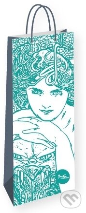 Dárková taška na lahev Alfons Mucha – Emerald (Presco Group). Presco Group, 2015 Dárková taška na lahev Alfons Mucha – Emerald (Presco Group). Presco Group, 2015