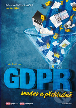Kniha: GDPR snadno a přehledně (Lucie Staňková). Mladá fronta, 2018 Kniha: GDPR snadno a přehledně (Lucie Staňková). Mladá fronta, 2018