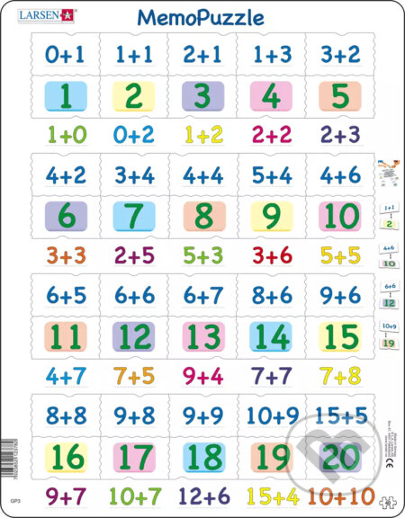 Puzzle: MemoPuzzle: Ščítanie Pexeso puzzle GP3 (Larsen). Larsen, 2020 Puzzle: MemoPuzzle: Ščítanie Pexeso puzzle GP3 (Larsen). Larsen, 2020