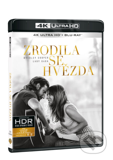 Film: Zrodila se hvězda Ultra HD Blu-ray (Bradley Cooper) (UltraHDBlu-ray). Magicbox, 2018 Film: Zrodila se hvězda Ultra HD Blu-ray (Bradley Cooper) (UltraHDBlu-ray). Magicbox, 2018