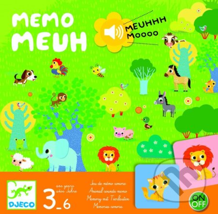 Spoločenská hra: Memo Meuh (Memo Mú) (Djeco). Djeco, 2019 Spoločenská hra: Memo Meuh (Memo Mú) (Djeco). Djeco, 2019