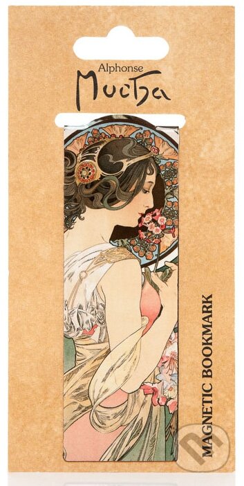 Magnetická záložka Alfons Mucha – Primrosa (Presco Group). Presco Group, 2017 Magnetická záložka Alfons Mucha – Primrosa (Presco Group). Presco Group, 2017