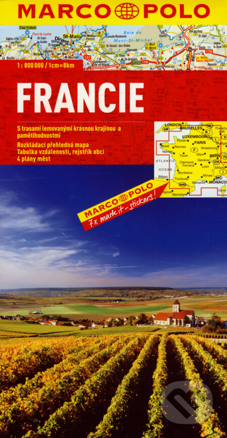 Francie 1:800 000 (Marco Polo). Marco Polo Francie 1:800 000 (Marco Polo). Marco Polo