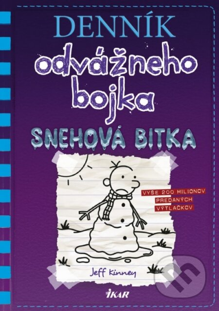 Kniha: Denník odvážneho bojka 13 (Jeff Kinney). Ikar, 2019 Kniha: Denník odvážneho bojka 13 (Jeff Kinney). Ikar, 2019
